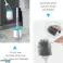 Produit Amazon : Brosse de toilette, Brosse de toilette en silicone, Brosse de toilette EWEIMA avec supports à séchage rapide, Brosse de toilette en silicone souple, Montage mural/sur pied photo 4