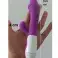 Tarzan Vibrators- Lilla-Pink-Sort-med USB-kabel- genopladelige billede 1