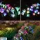 4 Lily Wodoodporne Zewnętrzne Zasilane Solarnie Lampy Ogrodowe Lily Flower, 7 Wielokolorowych Zmieniających Się Lamp LED Zasilanych Solarnie, Dekoracje Ogrodowe Zewnętrzne zdjęcie 2