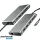 Aukey CB-C78 Multi Hub USB C 12 en 1: Gigabit Ethernet HDMI VGA USB C SD microSD fotografía 1