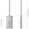 Aukey CB-C78 Multi Hub USB C 12 en 1: Gigabit Ethernet HDMI VGA USB C SD microSD fotografía 3