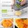 22in1 Gemüsehäcksler - Multifunktionaler Gemüseschneider Slicer Cutter für den Heimgebrauch, Home Essential Cutter für Zwiebeln, Knoblauch, Karotten, Kartoffeln, Salat Bild 3