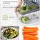 22in1 Gemüsehäcksler - Multifunktionaler Gemüseschneider Slicer Cutter für den Heimgebrauch, Home Essential Cutter für Zwiebeln, Knoblauch, Karotten, Kartoffeln, Salat Bild 4