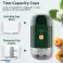 Hakmolen en koffiemolen, mini elektrische keukenmachine voor groenten, fruit, ui en knoflook, 2 in 1 draadloze kleine blender 150ml hakken foto 6