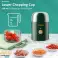 Hakmolen en koffiemolen, mini elektrische keukenmachine voor groenten, fruit, ui en knoflook, 2 in 1 draadloze kleine blender 150ml hakken foto 2
