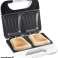 Plaque de cuisson électrique 3 en 1 pour toast gaufré et gril antiadhésif 750W blanc noir photo 1