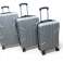 Sæt med tre rejsetasker med stift dæksel i forskellige farver og 360-graders hjul billede 3