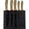EB-970 Luxury Knife Set with Magnetic Block 6 Pieces - Stainless Steel image 1