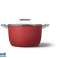 Smeg Dutch Oven with Lid 50s Style 26cm Red CKFC2611RDM image 2