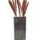 Vases industriels en métal gris 45,5cm photo 1