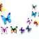 AG683D FLUORESCENT BUTTERFLIES 12PCS MIX image 1