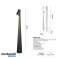40 cm schwarze, elegante, tragbare Tischlampe, wiederaufladbare LED-Schreibtischlampe, kabellose Schreibtischlampe, Touch-Lampe für das Nachttischzimmer im Schlafzimmer Bild 1
