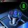 4x USB QC 3.0 66W ātrs jaudīgs automašīnas lādētājs automašīnas tālrunim attēls 4