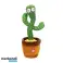 Magischer interaktiver Kaktus mit LED-Beleuchtung, singt und tanzt und wiederholt Geräusche aus der Umgebung, wunderbare Unterhaltung – Cactus Bild 1