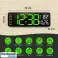 Horloge murale numérique LED multifonctionnelle, télécommande, affichage élégant et moderne, 4 fonctions d’utilisation différentes, 32 x 10 cm - Walltime photo 2