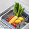 Égouttoir réglable pour la vaisselle et les ustensiles de cuisine, pour laver divers aliments, égouttoir réglable au-dessus de l’évier, extensible jusqu’à 45 cm - Sinkrack photo 2