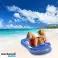Opblaasbare draagbare watermatras voor zee, meer, zwembad, perfect accessoire, comfortabel liggend op het water, 200 kg maximale belasting, 160x90cm - Floaty foto 3