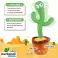 Magischer interaktiver Kaktus mit LED-Beleuchtung, singt und tanzt und wiederholt Geräusche aus der Umgebung, wunderbare Unterhaltung – Cactus Bild 4