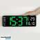 Horloge murale numérique LED multifonctionnelle, télécommande, affichage élégant et moderne, 4 fonctions d’utilisation différentes, 32 x 10 cm - Walltime photo 5