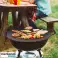 Otantik Kore Yemekleri için Çok Yönlü Kore Yuvarlak Izgara Tavası Et Izgara ve Sebze Pişirmek İçin Izgara Tavası 32cm Çap - Bbqpan fotoğraf 5