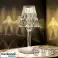 Lampe de table LED en cristal, 3 niveaux de lumière, créer une oasis magique, décoration de table, créer une touche d’élégance, fonctionnement tactile, 26 x 12 cm - Cristal photo 1