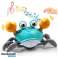 Jouet musical interactif en forme de crabe pour les enfants et les tout-petits, rampant et lumineux, jouet amusant et interactif, développe les compétences des enfants - Craby photo 5