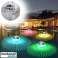 Lumières solaires de piscine flottantes, lampe flottante, créer une atmosphère magique, éclairage de piscine, étanche, 7 couleurs de lumière différentes, 10cm de diamètre - Lightball photo 1