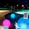 Boule lumineuse de piscine LED gonflable flottante, lumière flottante, accessoire de piscine, 13 couleurs réglables avec télécommande, diamètre 40cm - Floatylight photo 1