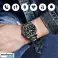 Montre intelligente élégante en acier inoxydable pour hommes Fréquence cardiaque Pression artérielle Fonction Bluetooth 1,32 pouce 26cm Sangle - Smarty photo 3