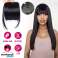 Extensions de cheveux à franges, extensions de cheveux professionnelles, extensions de cheveux, fermement attachées aux cheveux, frange de 13 cm de long - Hairbangs photo 3