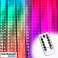 Rideau lumineux multicolore avec télécommande, créez une atmosphère festive, 15 crochets de suspension, avec 300 lumières LED, 3 x 3 m - Colorlights photo 3