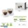 2 Tasses à café 80ML CLASSIC en verre borosilicate - double paroi - fait main - différentes tailles (80 ML CLASSIC) photo 1