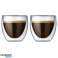 2 Tasses à café 80ML CLASSIC en verre borosilicate - double paroi - fait main - différentes tailles (80 ML CLASSIC) photo 2