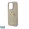 Guess iPhone 15 Pro Max Back cover Perforated 4G case - glitter - Gold image 5