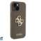 coque Guess iPhone 15 &amp; 14 Plus Back cover coque Perforated 4G - glitter - Taupe photo 4