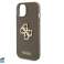 Guess iPhone 15 & 14 Plus Back cover Perforated 4G case - glitter - Taupe image 5