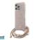 Guess iPhone 15 Pro Max Cubierta trasera Funda bandolera con cable - Impresión 4G - Rose J-TOO fotografía 1
