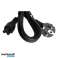Kleeblatt-Stromkabel Laptop-Netzteil-Kabel 1,5 m Kleeblatt Bild 3