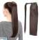 Bruine paardenstaart Hair Extensions: Til je paardenstaartstijl naar een hoger niveau! foto 1