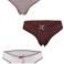 Get fashionable women's panties in a pack of 3 with mixed colors for wholesale from Turkey - made of cotton and of the best quality. image 2