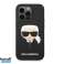 Karl Lagerfeld Hard Back Case for iPhone 14 Pro Max - Karl's Head - Magsafe Compatible - Black J-TOO image 2