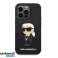 Karl Lagerfeld Case Hard Back Case for iPhone 14 Pro Max - Ikonik NFT Karl - Magsafe Compatible - Black J-TOO image 2