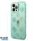 Guess Coque arrière rigide pour iPhone 14 Pro Max - Peony Glitter - Turquoise    J-TOO photo 1