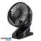 USB Powered Fans for Baby Stroller with LED Light, Clip Desk Portable Fan with 3 Speed and Rechargeable Battery,Super Quite Operation and Powerful Air image 4