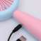 ultifunctional Tragbarer Mini-Schreibtischventilator - Wiederaufladbarer tragbarer Cartoon-Mini-Ventilator mit LED-Licht, CUTE PORTABLE HAND FAN Bild 3