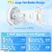 Standing Fan with Remote Control, Quiet Portable Oscillating Fan, 7200mAh Rechargeable Battery Desk Fan, 8&quot; USB Adjustable Height Foldable for Bedroom image 5