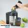 Professional Juicer with Separator, Two Speeds, Black/Stainless Steel image 2