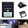 4 stücke pro Packung Solarbetriebene wetterfeste drahtlose Sicherheits-Solarbewegungssensor-Wand-LED-Leuchte und die Beleuchtung für Wand, Terrasse, Garten, Landschaft Bild 4