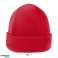 High-Quality Branded Unisex Red Fleece Hat – 100% Polyester with Original Tags – 11001 Units Available image 1