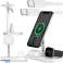 Qi Mag Safe 15 W indukcijas lādētājs iPhone tālrunim Apple Watch AirPods 3in1 attēls 1